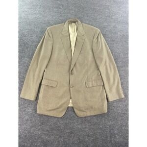 Brooks Brothers Sport Coat 48 L Gold Silk Wool Nailhead Designer Premium Blazer*